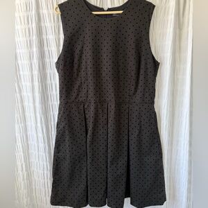 GAP Black Polka Dot Sleeveless Mini Dress